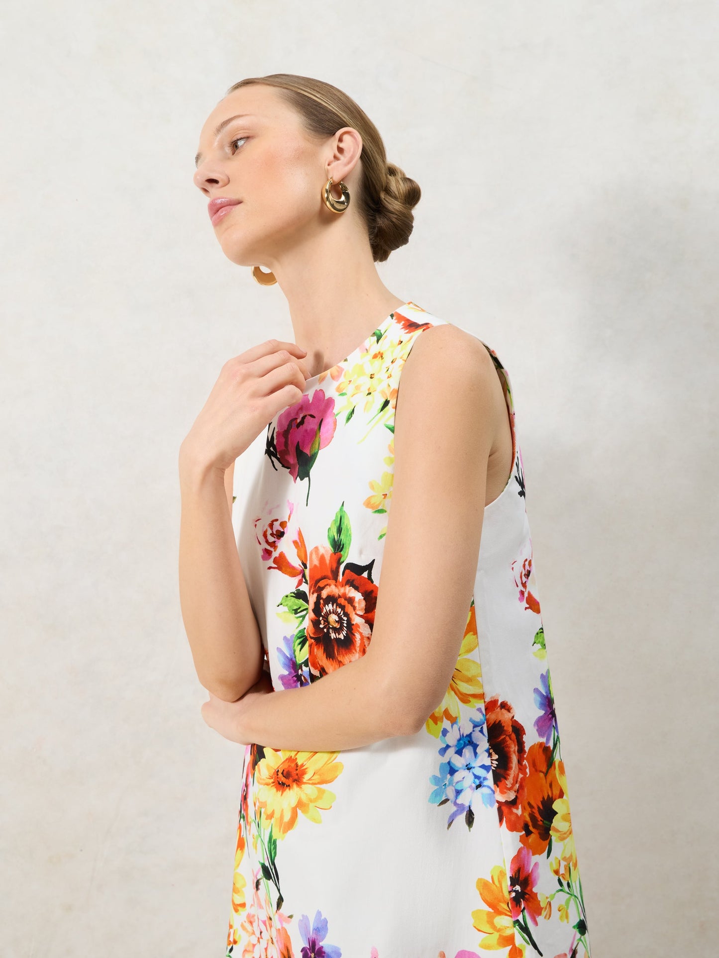 Petite Garden Floral Shift Dress
